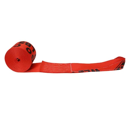 Us Cargo Control 4" x 30' Red Winch Strap w/ Twisted Loop 430TL-R